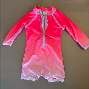 EGG New York Vibrant Pink Kids Rashguard with Zipper